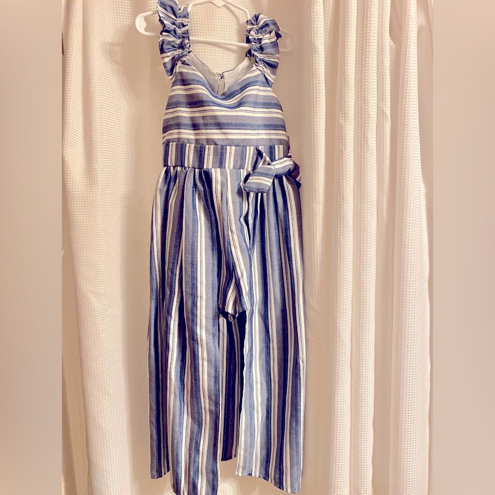 Flutter Sleeve Romper with Attached Over-Skirt